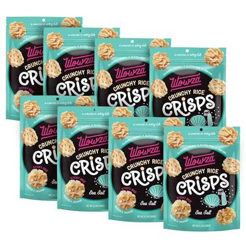 Wowza Sea Salt Crunchy Rice Crisps | Clean Gluten Free Snack, Non...