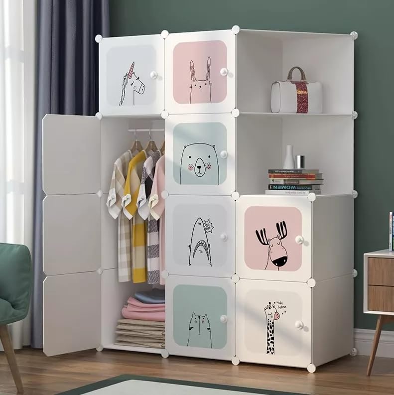 Consejos para Comprar Closet de plastico para comprar hoy. 41 Organizador de Almacenamiento de Cubos, 10 Cubo Closet & Armarios de 2 esquinas, estantes de plásticoPuertas ,Almacenamient Flexible Organizador Portátil Multifuncional para...