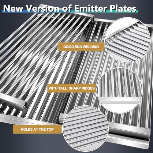 Plaques émettrices de rechange résolvant la cuisson grill