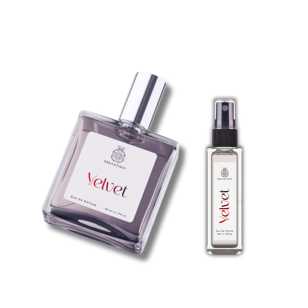Urbaroma VELVET for Men & Women, 50ml + 8ml EDP Combo | Vanilla, Coffee, Sweet, Warm Spicy | Eau De Parfum | Luxury Fragrance | Long Lasting | Combo Pack (50ml + 8ml)-image-25