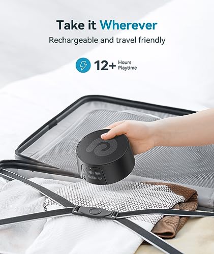 Dreamegg White Noise Machine - D3 Pro Sound Machine For Adults, Rechargeable Sound Machine For Sleeping, 29 Hifi Sound, Battery/Adapter, Auto-Off Timer, Portable Sound Machine For Baby Home Travel #TOP4