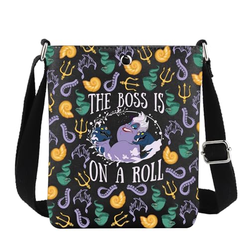 G2TUP Sea Witch Crossbody Bag The Sea Witches Gift Villains Witch Gifts The Boss Is On A Roll Shoulder Bag