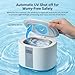 Dental Ultrasonic Retainer Cleaner Machine, 45kHz Ultrasonic Denture Cleaner with 200ML Capacity & 4 Modes for Dentures, Retainers, Mouth Guard, Toothbrush Heads, Jewelry-White