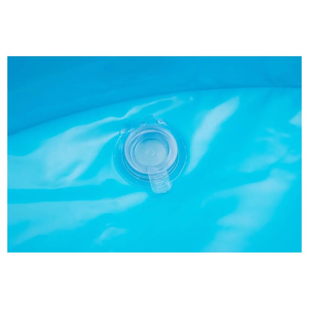 Trade Shop - Piscina Gonfiabile Family Rettangolare A 3 Anelli Decoro Fiori 305x183x56 Cm 54121 -