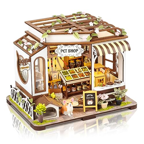 Maison de poupée miniature DIY animalerie pour évacuer le stress et l'anxiété