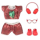 Design mignon: notre ensemble de vêtements de poupée est conçu avec un look adorable et élégant, avec un look de paillettes disco des années 70. Que ce soit pour les porter pour une occasion décontractée ou spéciale, ces accessoires de poupées rendront vos poupées encore plus délicieuses et à la mode.