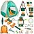 Meland Kids Camping Set with Tent 24pcs - Camping Gear Tool Pretend Play Set for Toddlers Kids Boys Girls Outdoor Toy Birthday Gift