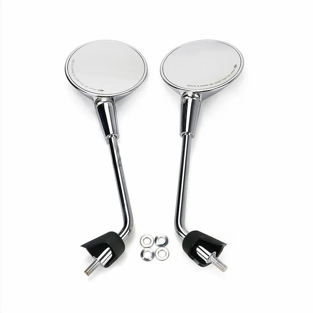 Espejos retrovisores de manillar universales para moto Vespa GTV GTS 250 300 LXV 150 plata