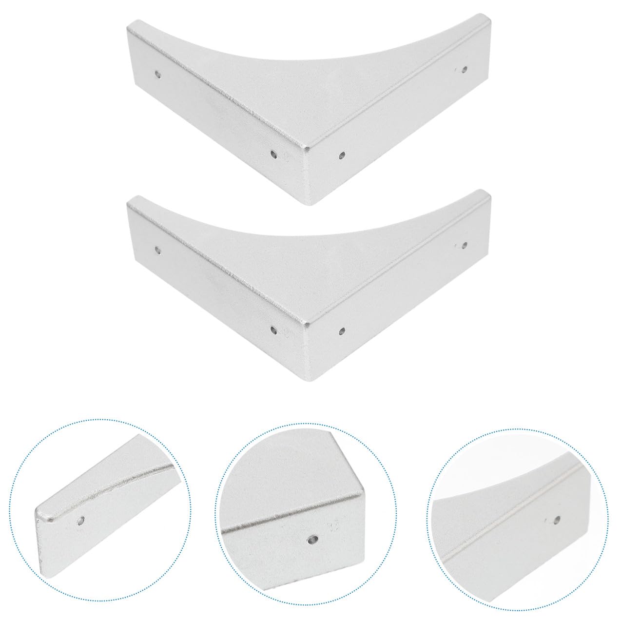 DOITOOL Lot De 2 d'angle De Sécurité en Métal Bords Décoratifs 4 Pièces X 2