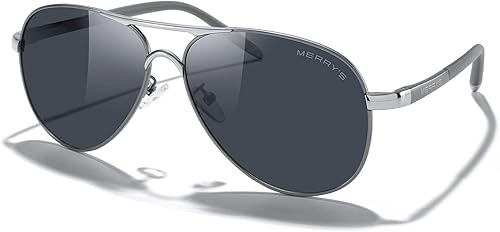 Miniatura 9 de MERRYS UV400 S8513 gafas de sol polarizadas para conducir marco irrompible para hombre Black, Negro y negro, Azul espejo, Marrón, Gold&amp;black, Gray,