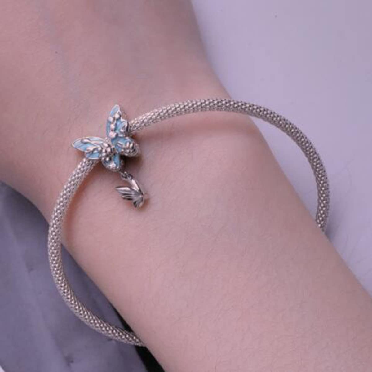 Motte Marienkäfer Biene Hunde Charm 925 Sterling Silber Tier Charms für Pandora Armbänder Frau Halskette Anhänger Perlen