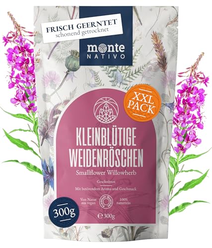 Té de Epilobio de Flor Pequeña Monte Nativo (300g) – Té en hojas sueltas, 100% natural y sin aditivos – Tisana aromática para una infusión deliciosa