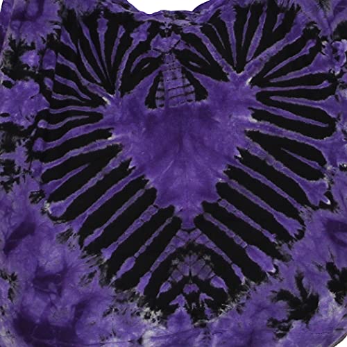 Image of TIE DYE Bohemian Hipster Hobo Boho Hippie Crossbody Bag Purse Black Tone 39 inch