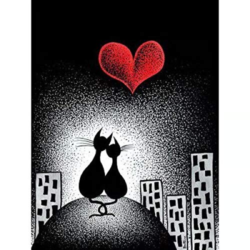 Broderie diamant chat 5D pour décorer un salon chaleureux - 2
