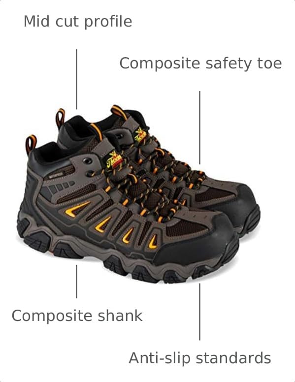 Image of Thorogood Men's Crosstrex Series Mid Cut Waterproof, Composite Toe Hiker Boot