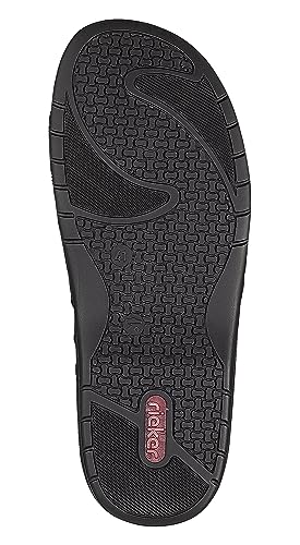 Rieker 25593, Mocassino Uomo, Nero, 43 EU