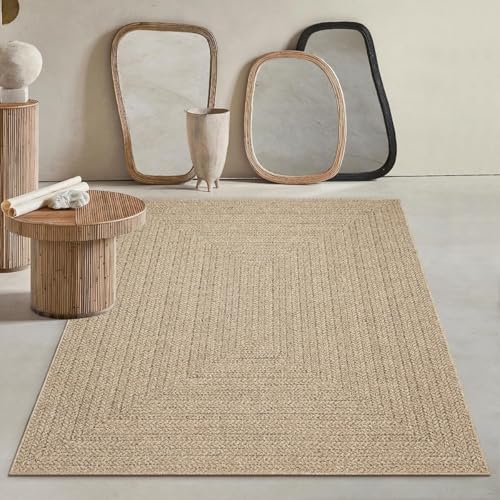 Mias Teppiche Soil ca. 120 x 170 cm Outdoor Teppich wetterfest Jute-Look Balkon Terrasse