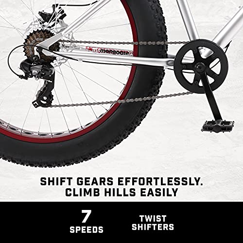 Mongoose Malus Mens and Women Fat Tire Mountain Bike,