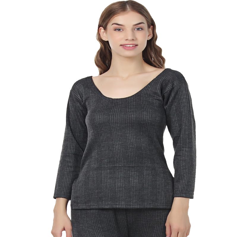 emavic Women's Winter Warmer Thermal Vest 3/4 Sleeves Ultra Soft Scoop Neck Winter Inner Wear Camisole Top-picture-54