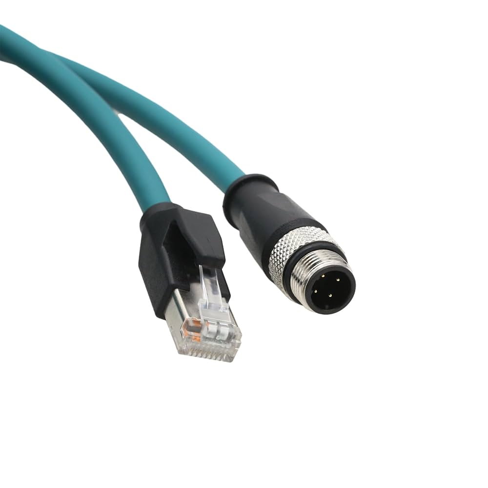☆ Y12☆ Amazon.com: 3.28ft M12 4 Pin D Code Double Female Ethernet