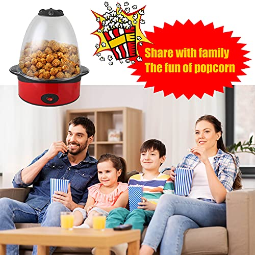 Huishoudelijke popcornmachine, kleine elektrische popcornmachine, eenvoudig en snel, maak popcorn samen met olie, suiker… - Image 8