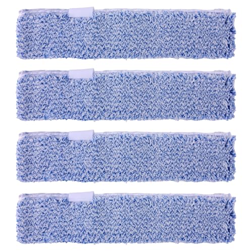 Image of 4 Pack Microfiber Window Cleaning Refill Replacement, 14 inch Reusable & Washable Squeegee Cloth Sleeve Compatible with MR.SIGA Window Glass Cleaning Tools Home and Office