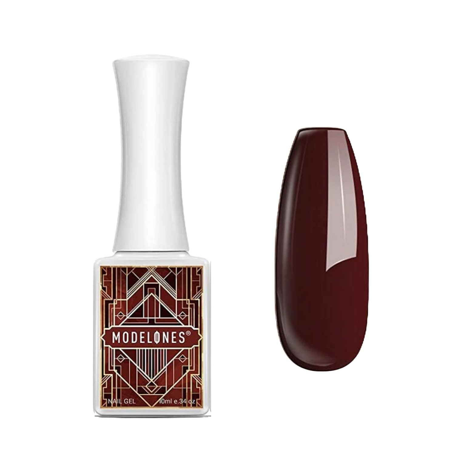 modelones Deep Reddish-Brown Gel Nail Polish From BELLE GAGA Burgundy Gel Polish 10ML Soak Off Nail Gel Polish Home Use Valentines Beauty Gift-image-6