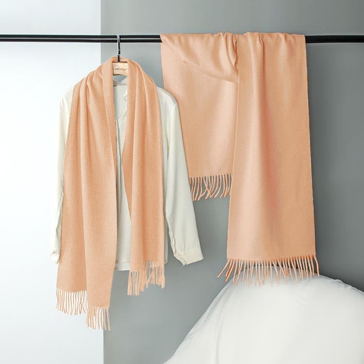 2pcs Winter Warm Scarf Shawl Women's Cashmere Hand Feel Scarf Fashion Shawl Scarf …2