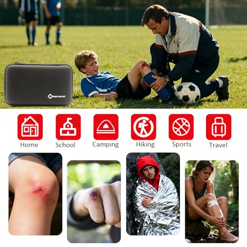 Small First Aid Kit - Portable & Waterproof for Travel & Emergencies