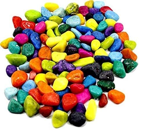 FAYMON Colourful Glossy Pebbles Stones | Decorative Garden Aquarium & Outdoor Decoration(Multicolour, 1 Kg) (B09NHV4V3G) Amazon Price History, Amazon Price Tracker