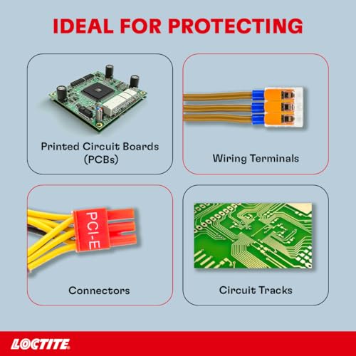 Image of LOCTITE 3900 Conformal Coating Spray for PCB & Electronics | Fast-Drying Transparent Protective Coating | Prevents Rust & Corrosion | For Professional-Grade Conformal Coating Applications | 500ml