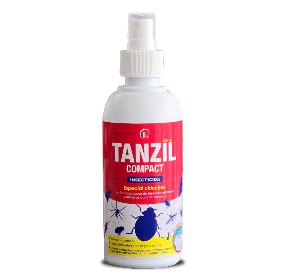 Tanzil compact 250ml - Impex. Especial chinches. Elimina toda clase de insectos voladores y rastreros. Sin olor. No mancha. Accion inmediata. Larga duracion. Repelente