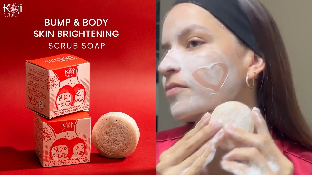 active white bleaching soap skin whitening with glutathione Koji Kojic Acid Bump Eraser Body Scrub for Exfoliation Butt, Elbow, Underarm Glutathione, Coenzyme Q10, Brightening for Fade Dark Spots, Fine Lines and Wrinkles, 2.82 oz ( Gluta White Advanced Glutathione Skin