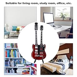 Modèle de guitare, modèle d’instrument de musique de mini guitare électrique élégante de guitare miniature en bois de 7… - Les Beatles, Paul McCartney, John Lennon, RIngo Starr, George Harrison Modèle de guitare, modèle d'instrument de musique de mini guitare électrique élégante de guitare miniature en bois de 7… – Image 2