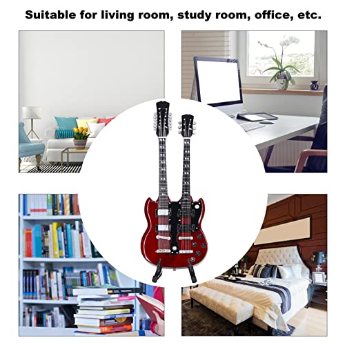 Modèle de guitare, modèle d’instrument de musique de mini guitare électrique élégante de guitare miniature en bois de 7… - Les Beatles, Paul McCartney, John Lennon, RIngo Starr, George Harrison Modèle de guitare, modèle d'instrument de musique de mini guitare électrique élégante de guitare miniature en bois de 7… – Image 3