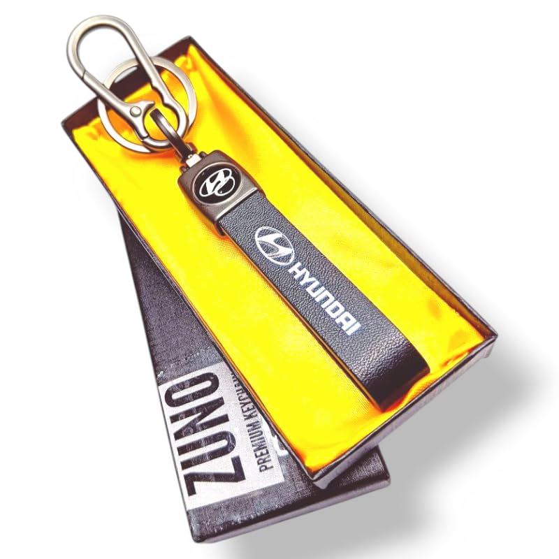 Image of Zuno Leather Keychain for Bike Car Home and Office Keys | Stylish Key Ring for Men and Women | Key Holder for Bags Wallets and Travel Accessories | Ideal Gift for Him Her