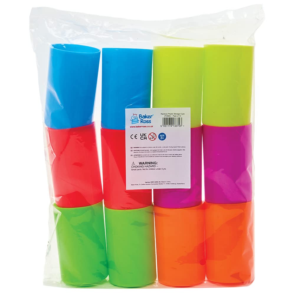 Baker Ross - FC891 - Plateaux En Plastique Multicouleur - Lot De 3