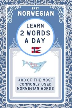 Paperback Easy Norwegian - Learn 2 Words a day Book