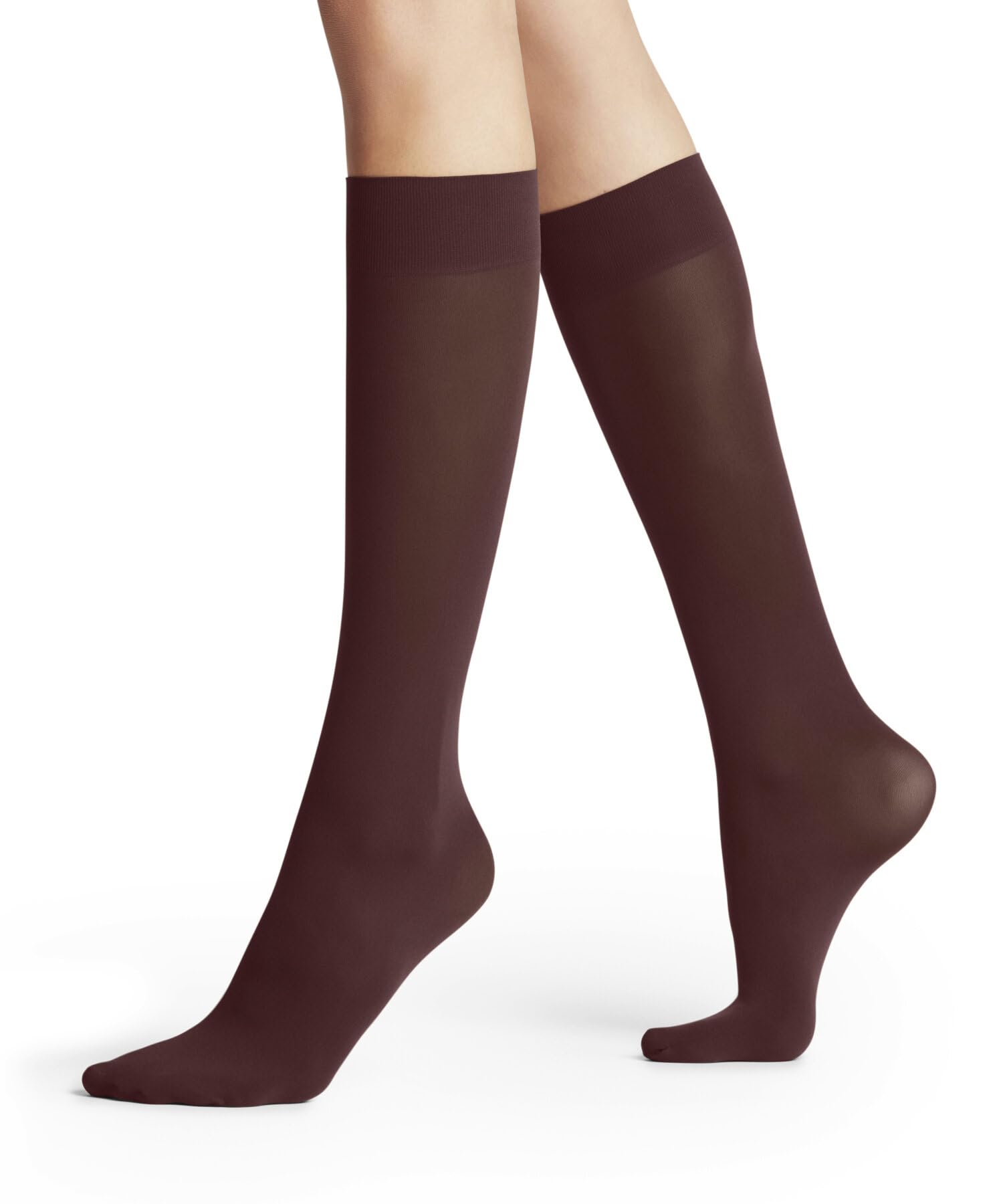 FALKE Damen Pure Matt 50 DEN Kniestrümpfe halb blickdicht matt reißfest druckfreier Komfortbund verstärkte Fußspitze und feine Naht feines weiches nachhaltiges Material 1 Paar