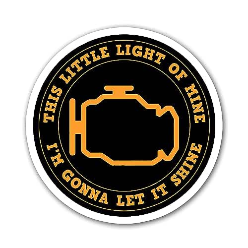 Amazon.com: This Little Light Of Mine Sticker, Check Engine Sticker ...