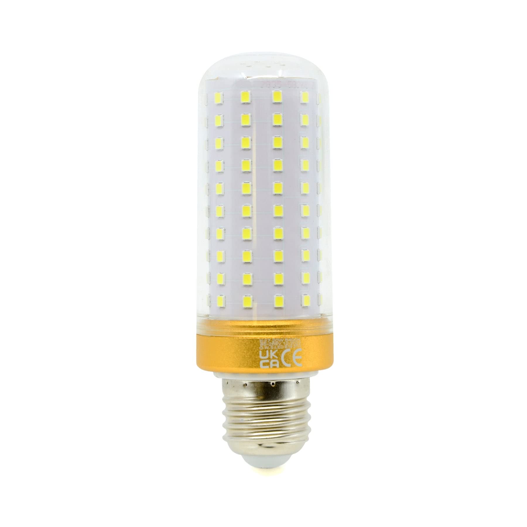 G.W.S® E27 Edison Screw LED Corn Bulb, 20W 3380Lms Day White 6000K, 360° Beam Angle