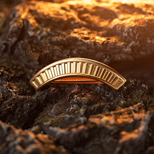 A&C Hero Cosplay Tie Clip Necktie Pin Gold Matte Accessories for Men Boys (Gold)3