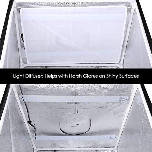 Smiledrive-Professional-Photo-Studio-Light-Box-60x60x60cm-Portable-Product-Photography-Tent-Booth-Lighting-Kit-2-LED-Light-Adapter-Made-in-India