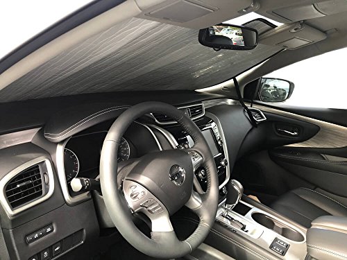 HeatShield, The Original Windshield Sun Shade, Custom-Fit for Nissan Murano SUV w/o Sensor 2015-2023 Silver Series