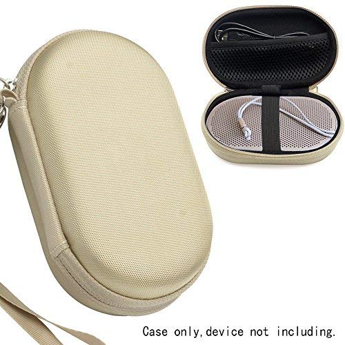 CaseSack Sand P2 Case for B&O Play by Bang & Olufsen Beoplay P2 Portable Bluetooth Speaker, Mesh Pocket for Cable, Elastic Strap to Secure The P2, (Sand)