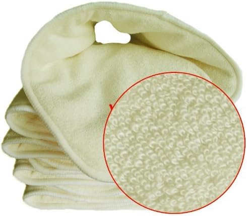 Miniatura 4 de ALVABABY 12 insertos de pañales de tela de 4 capas súper suaves para pañales de tela y fundas de pañales de tela, 12 MB
