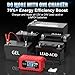 YONHAN 15A Battery Charger, 12V/24V LiFePO4 & Lead Acid Car Battery Charger, 9-Stage Trickle Charger with Temp Compensation, Automotive Battery Maintainer for Car Truck Motorcycle Lawn Mower Boat(Red)
