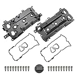 MITZONE Engine Valve Cover with Gaskte and Bolts Compatible with 2008-2018 Nissan 350Z Infiniti G35 Ex35 M35 M35H FX35 Q70 Q50 VQ35HR 3.5L Repalce # 13264-Jk20A 13264-Jk20B