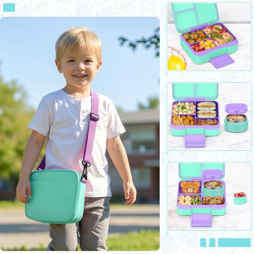 Image of WyfKyd Bento Lunch Box Set with Soup Thermo Food Container for Kids Adults