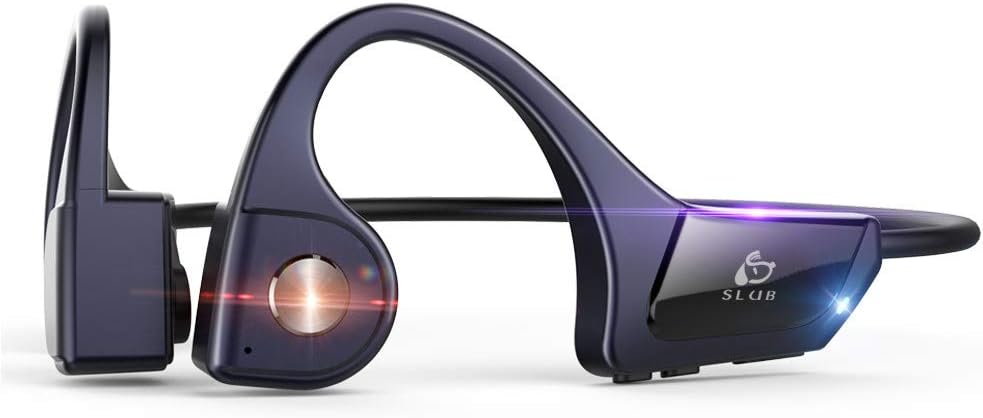 Amazon Co Jp Slub Bluetooth イヤホン 骨伝導 ヘッドホン Bluetooth5 0 開放型 Ipx5防水防汗 8時間連続再生 超軽量 耳掛け式 ワイヤレス ヘッドセット 高音質 ハンズフリー通話 マイク内蔵 Iphone Android対応 ブルー 家電 カメラ